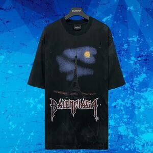 Balenciaga Black Graphic T-Shirt